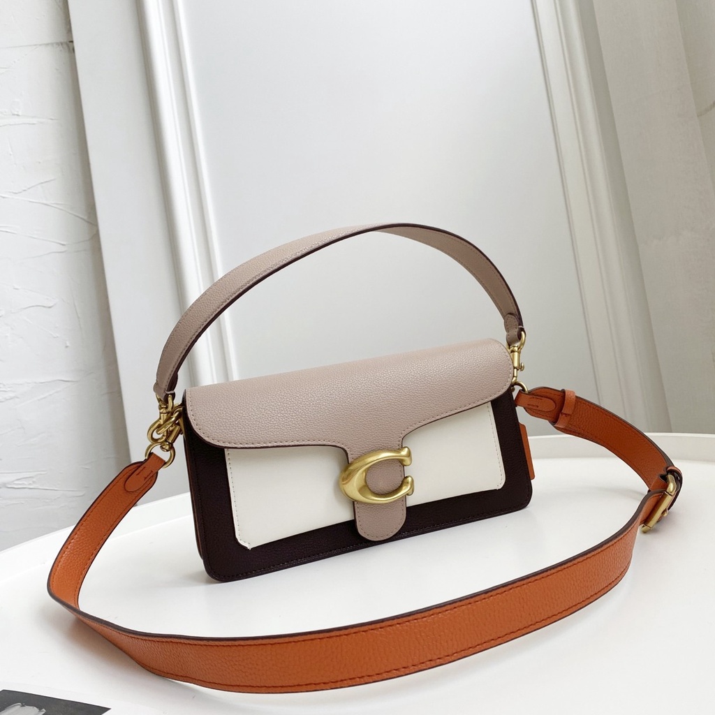 （Shopee live）76105  coach All Leather Material Women Shoulder Bag Cross Body Bag  jsb