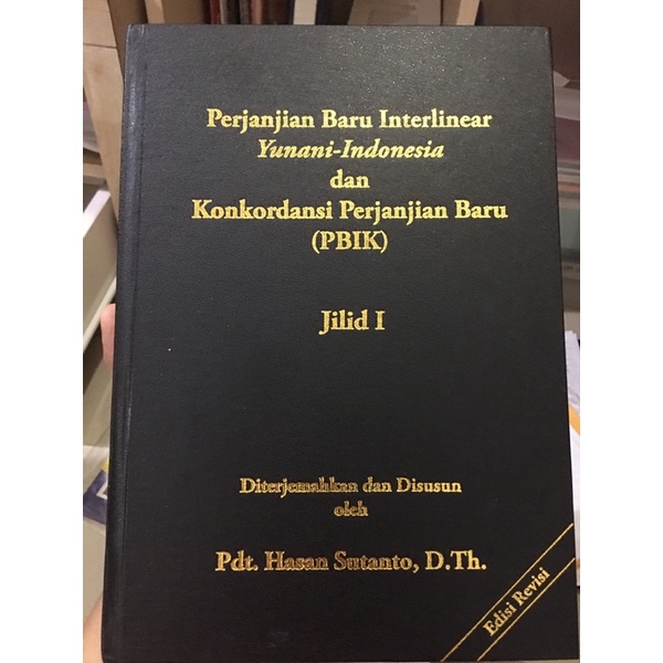 Perjanjian Baru Interlinear Yunani Indonesia PBIK Paket