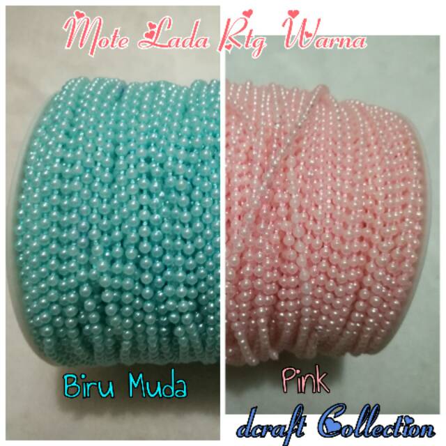 Mote Lada Renteng Warna per meter