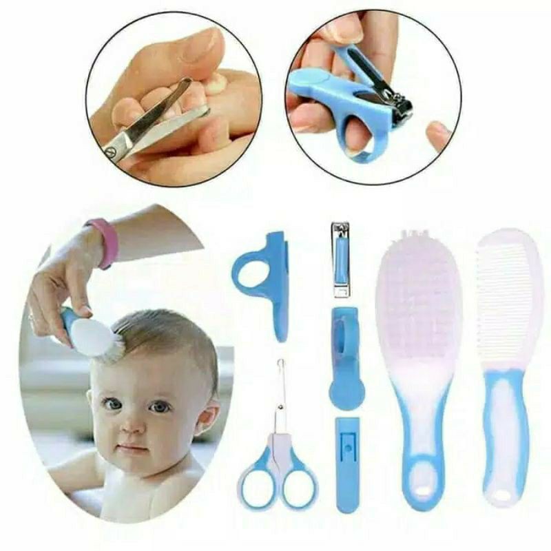 Baby Care Nail Kid Set Alat Perawatan Bayi 6in1 Set Sisir Bayi 2in1 Sisir Gunting Bayi Hadiah