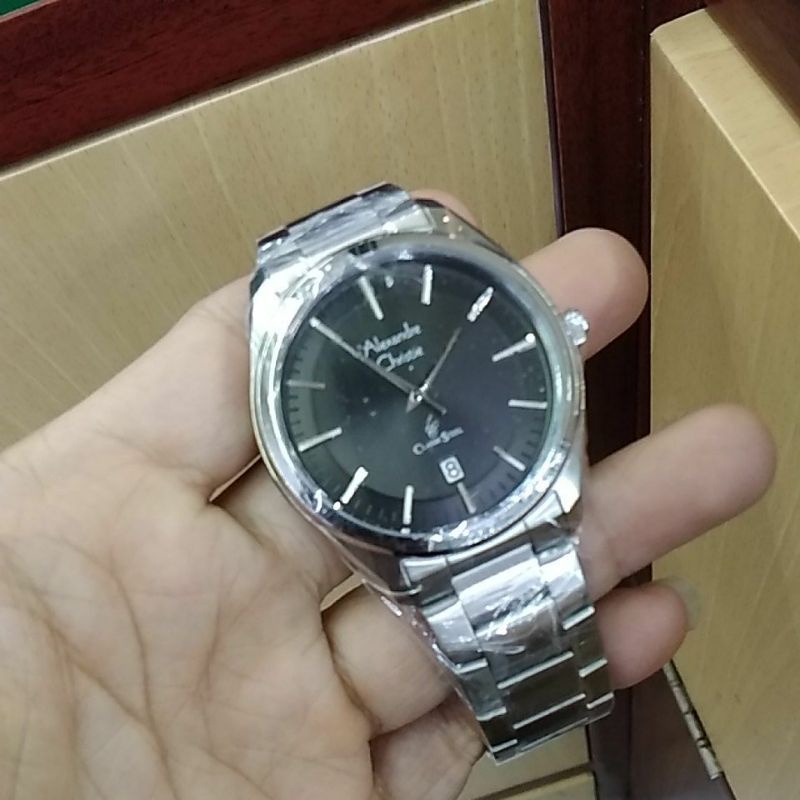 Alexandre Christie 8654 Silver Black Pria Original