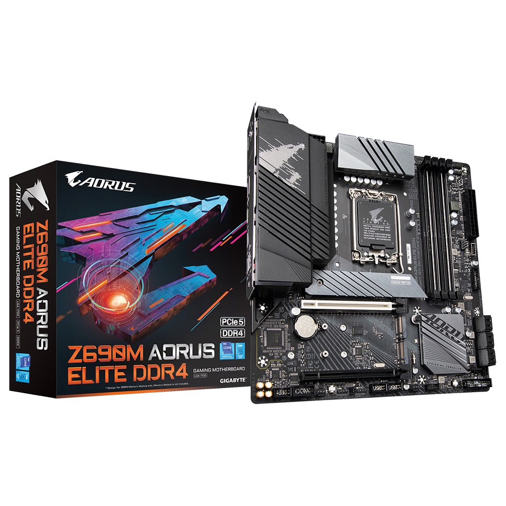 GIGABYTE Z690M AORUS ELITE DDR4 - Intel Motherboard LGA1700