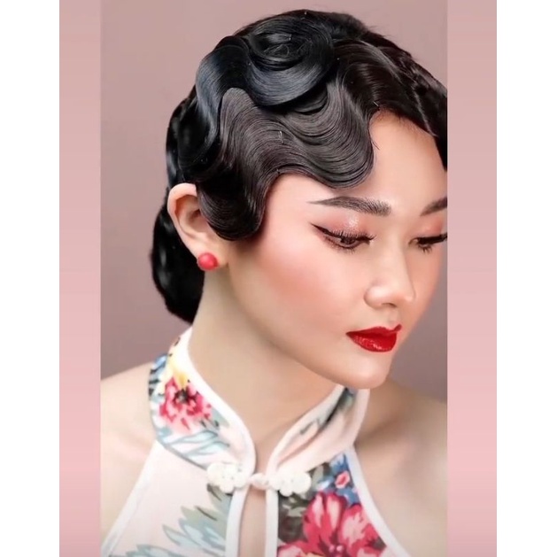 Retro hair bangs poni model cheongsam chinese oriental hair clip