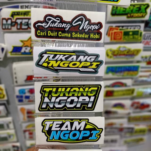 Sticker printing Team Ngopi &amp; tukang ngopi