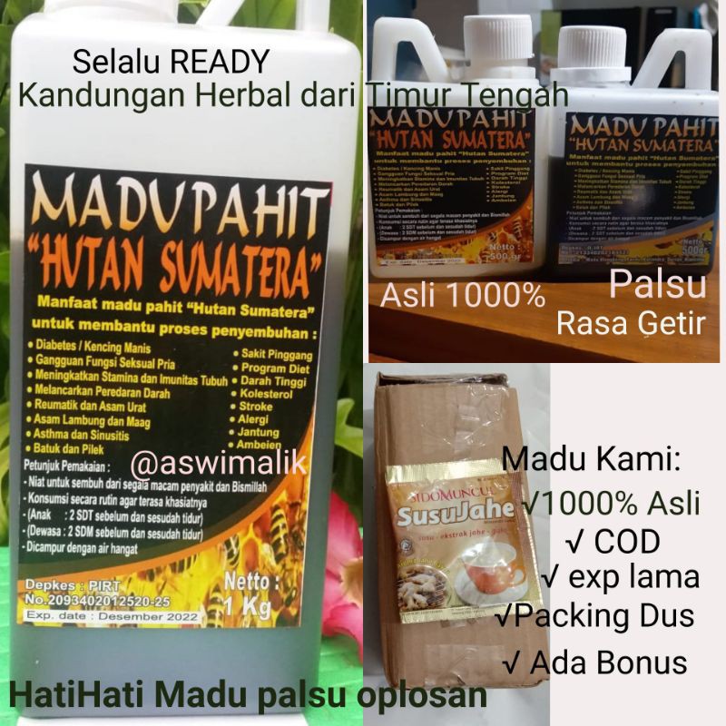 

DIJAMIN BERKHASIAT! BEST SELLER! MADU PAHIT HUTAN SUMATERA. ORI MADU PAHIT. MADU HUTAN. MADU HITAM