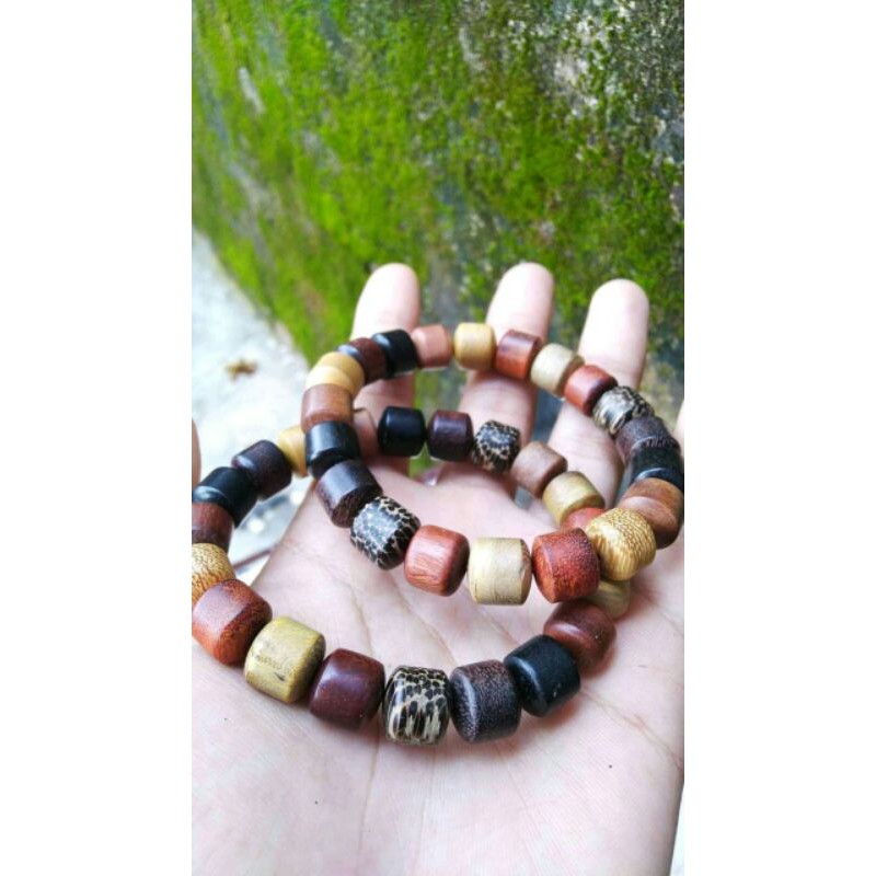 Gelang Kayu Kombinasi ( Nagasari, lewung, kemuning, kelor)