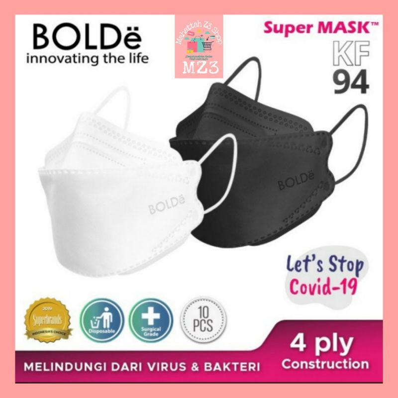 BOLDE MASKER KOREA KF94 4 PLY Masker medis masker 3d