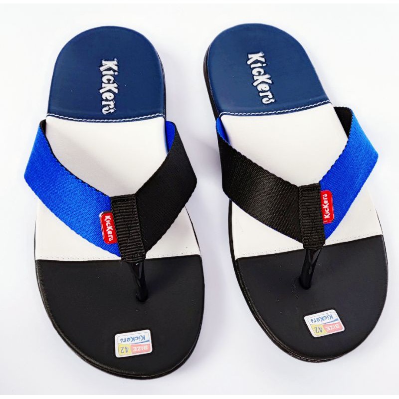Sandal Jepit pria /Sendal Santai Pria dewasa casual  3 warna(hitam.putih.biru) KKRS 39-43