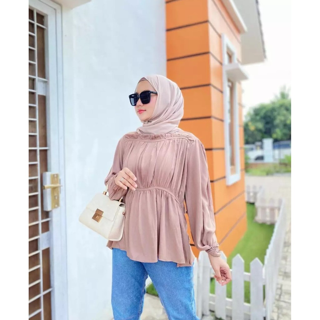 SAVAHHIJAB - ELIZA BLOUSE / BLOUSE WANITA / PAKAIAN WANITA