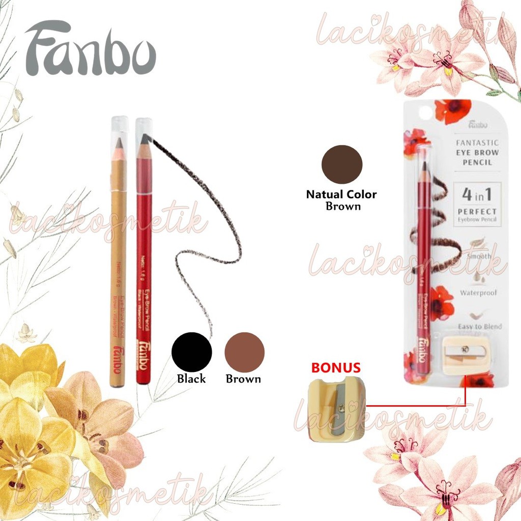 ✨LACIKOSME✨ FANBO EYEBROW WATERPROOF - PENSIL ALIS FANBO BPOM ORIGINAL