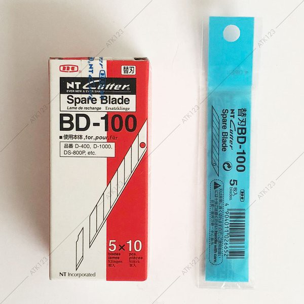 

Free Ongkir Isi Cutter - Spare Blades NT Cutter BD-100 uk. 9 mm 30 Derajat Eksklusif