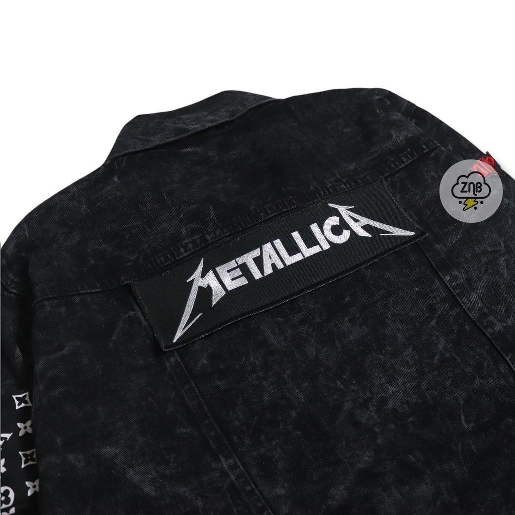 ZINBONS BACKPATCH METALICA TEMPELAN JAKET PATCH MUSIK PATCH CAFE RACER EMBLEM BORDIR