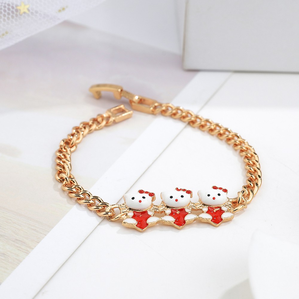 set perhiasan anak titanium kalung anti karat gelang wanita anting korea fashion cincin paket aksesoris wanita murah D441