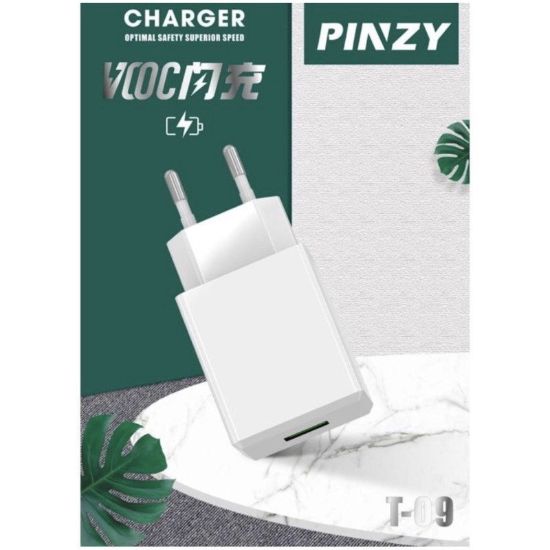 Adaptor Charger -Travel Charger PINZY VOOC T-09 - Batok Charger T-09.