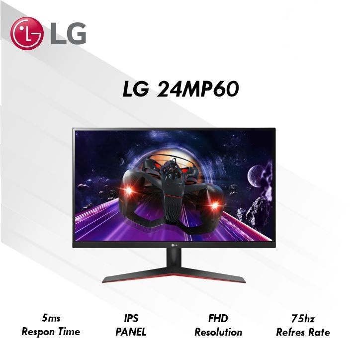 Monitor Led LG 24Inch 24MP60 Gaming Monitor FullHD IPS 1080p HDMI VGA DP