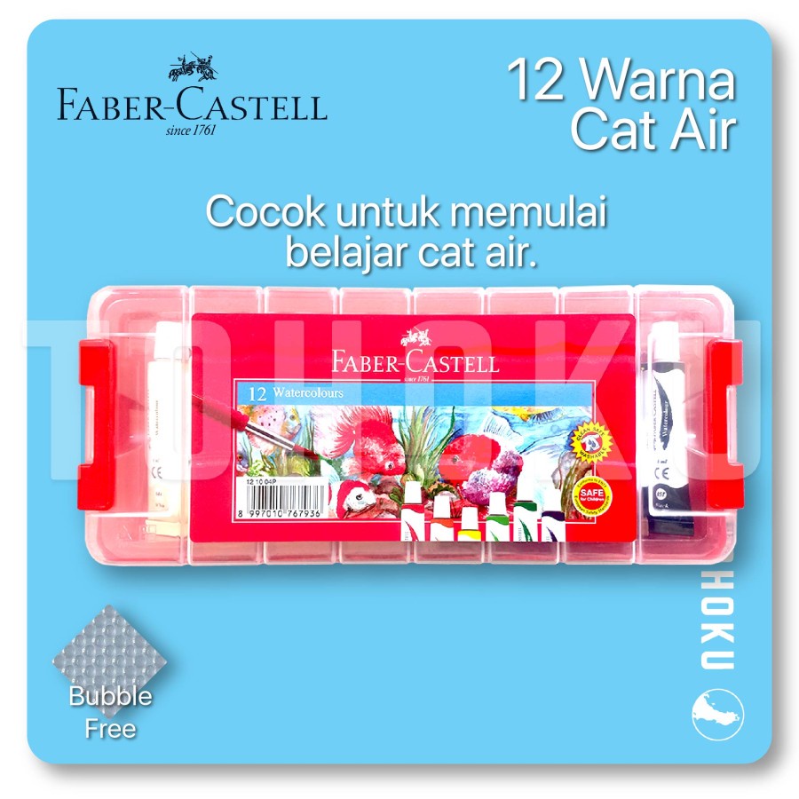 

Faber Castell - 12 Warna Cat Air (Watercolour Paint)