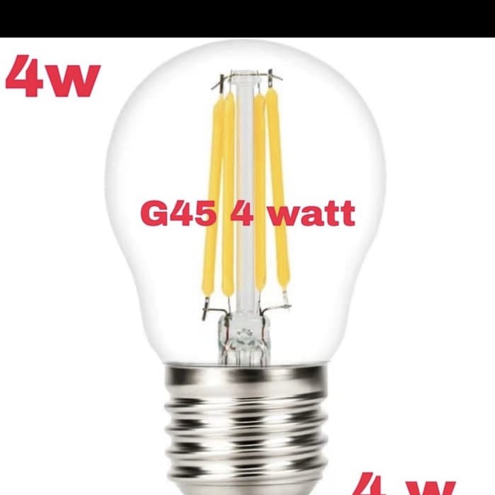 Lampu Led Filamen G45 4W 4 watt bohlam Pingpong / Filament 4 watt