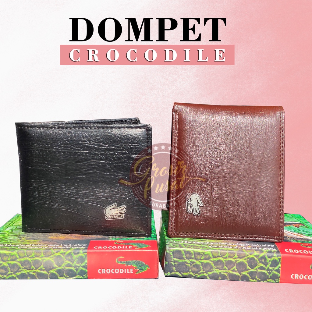 Dompet Pria Crocodile Bahan Kulit Sintetis