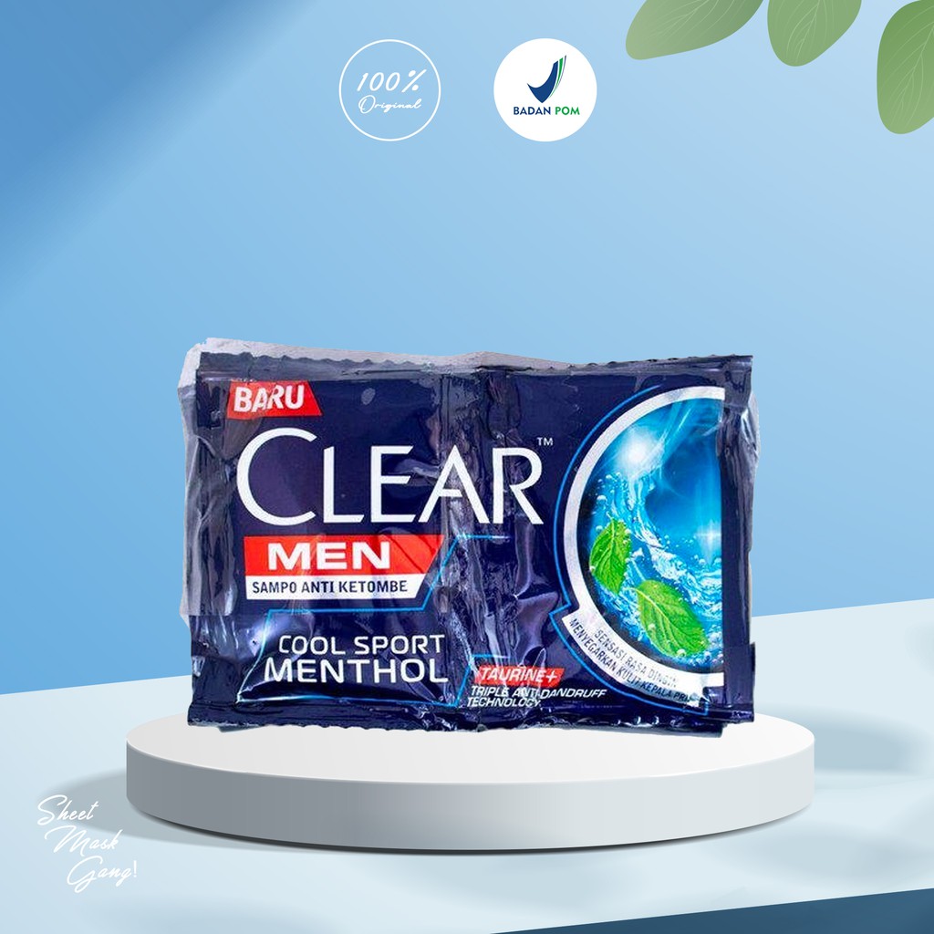 Clear Men Cool Sport Menthol Shampoo Sachet 9ml