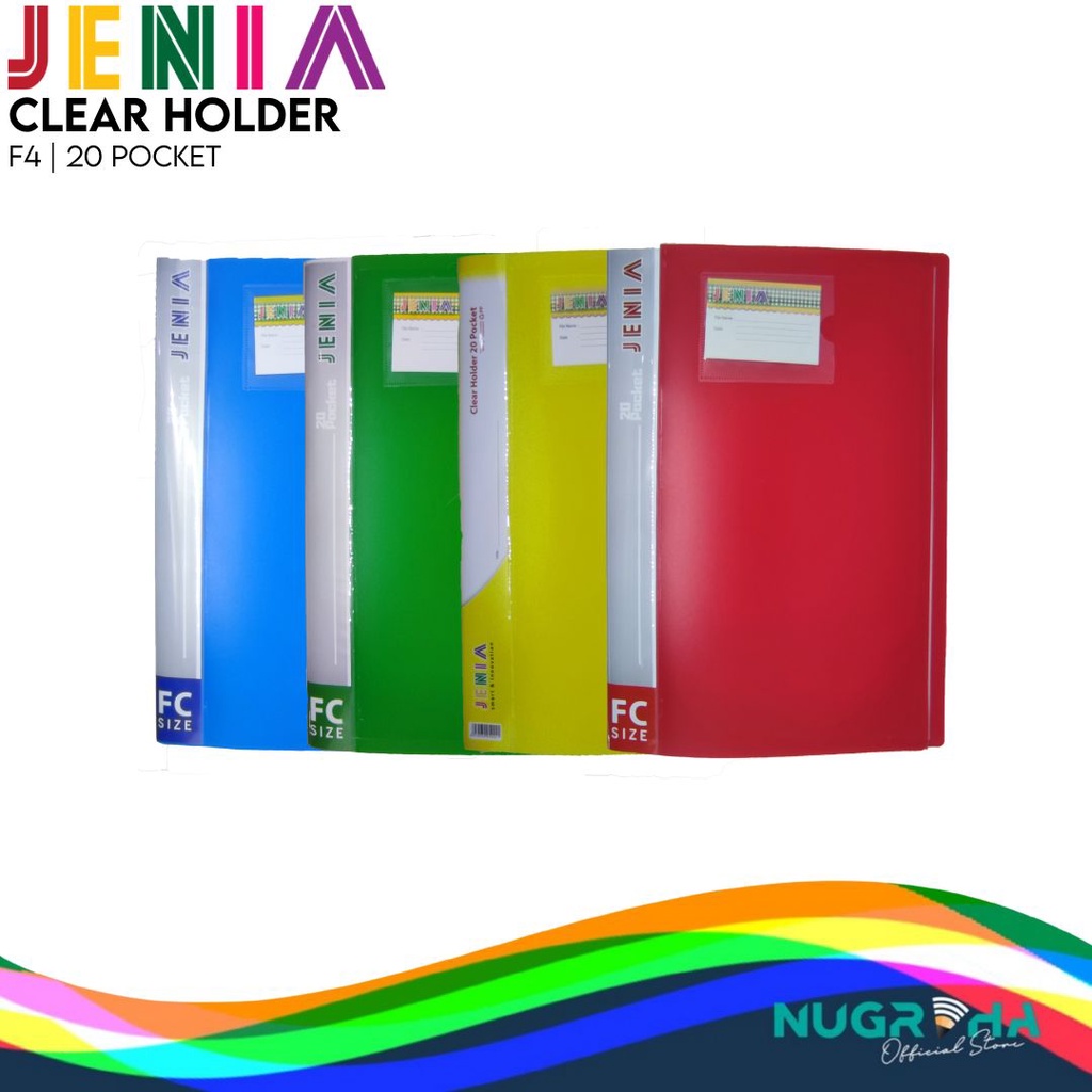 

Clear Holder Polos 20 Pocket Jenia F4 Folio
