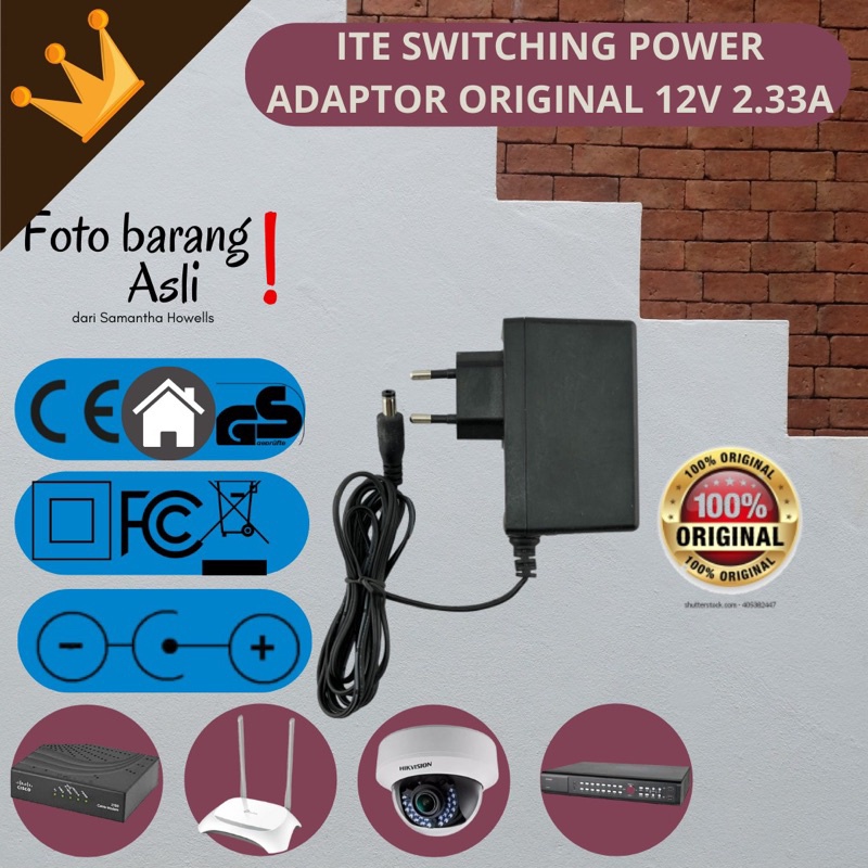 switching adaptor ITE original 12V 2.33A 2A