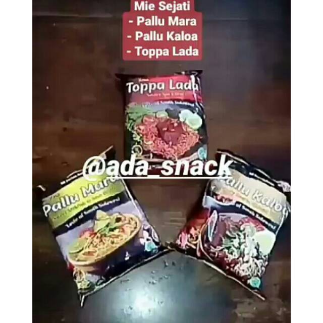 Mie Sejati Khas Makassar Pallu Mara Pallu Kaloa Toppa Lada Shopee Indonesia