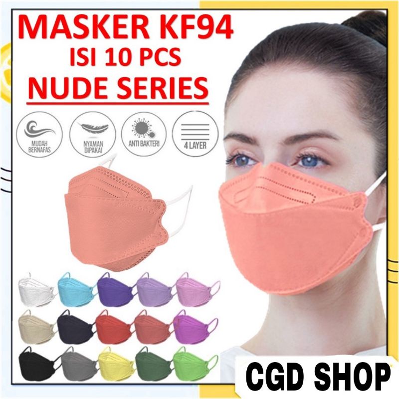 Masker KF94 Masker 4ply Disposable mask Masker medis 4 lapis Masker Hijab Premium