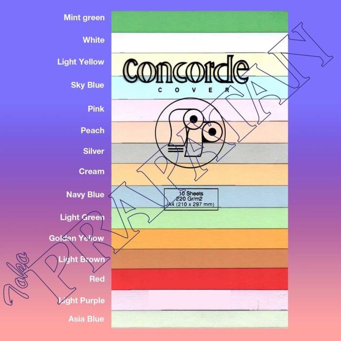

Kertas Concorde Cover 220 Grm A4 (Isi 10 Lembar)