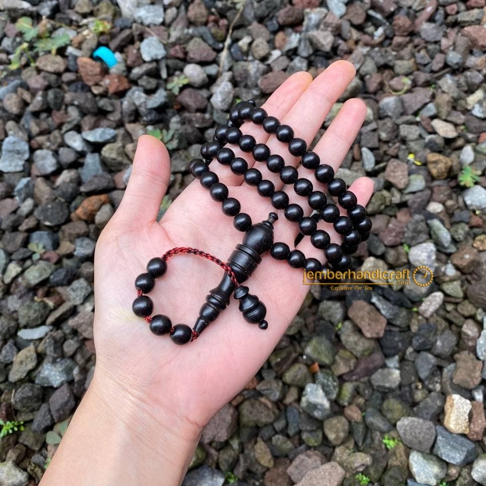 Tasbih Kayu Hitam / Tasbih Galih Kelor / Tasbih Kelor  Original Tenggelam