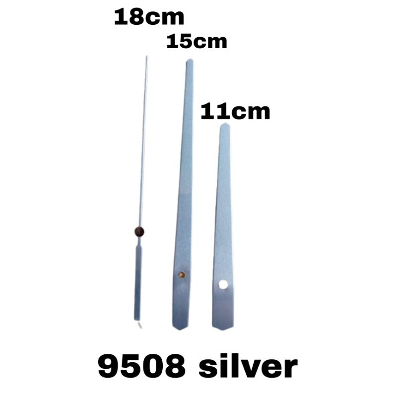 Jarum saja jam dinding besar 9508 silver
