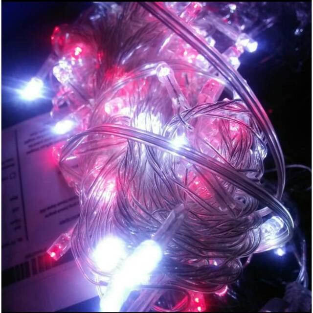 Lampu Hias Natal LED Tumblr Merah-Putih