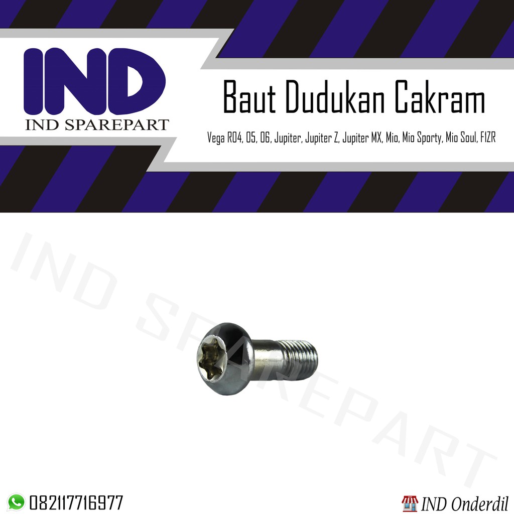 Baut/Baud Dudukan Kaliper Cakram Yamaha Mio/Nouvo/Jupiter MX/Vega R/F1ZR/Crypton/X Ride/Jupiter Z