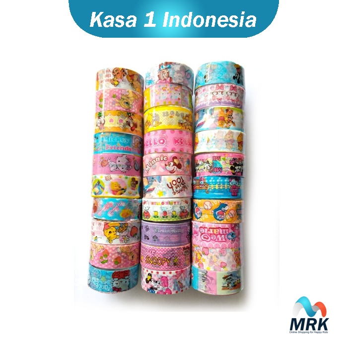 

10 ROLL Isolasi Anak Kecil / Selotip Motif Karakter Lucu