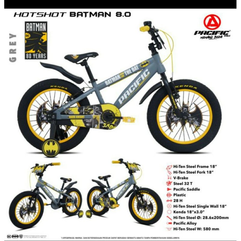 Sepeda BMX anak 18 inch Pacific Batman 8.0