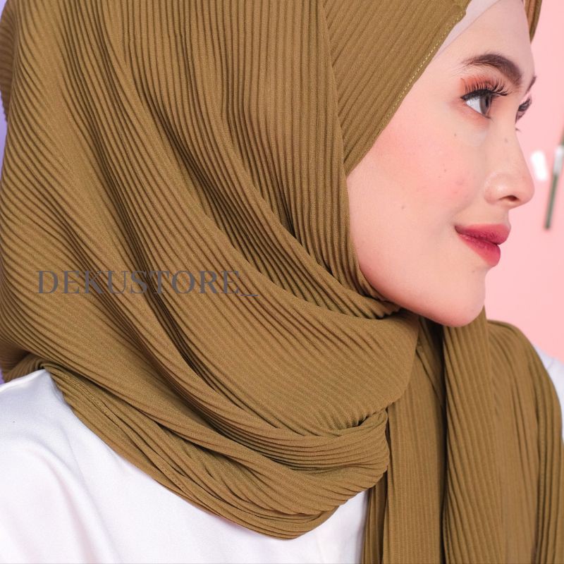 Pashmina Plisket Ceruti Full Tidak Ada Garis Tengah Pashmina Plisket Ceruty Bebydoll Premium Hijab Plisket Premium Pasmina Terbaru Jilbab Plisket Premium Pleate Shawl Plisket Lazada Indonesia