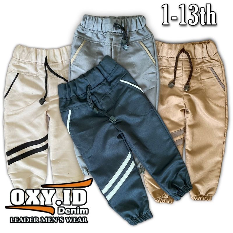 Celana Joger anak Celana Chino Anak model strip Naruto unisex usia 1-13 tahun