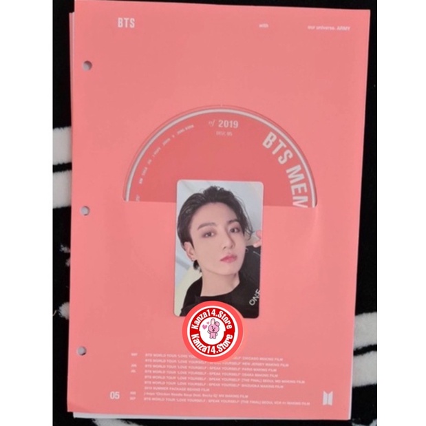 (BUNDLE) OFFICIAL MOTS ONE BLURAY PHOTOCARD PC JUNGKOOK BTS