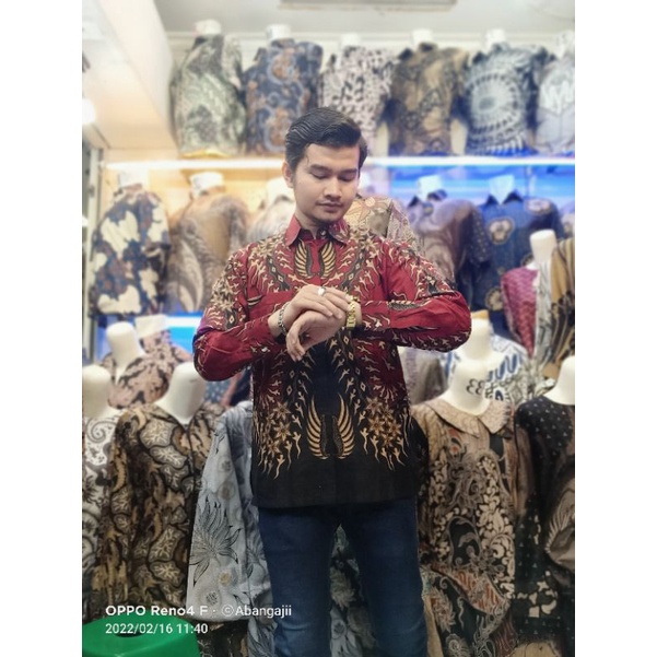 KEMEJA BATIK PRIA LENGAN PANJANG MODEL TERBARU SIZE M L XL XXL L3 L5 TERKINI TRENDING BAHAN KATUN MINYAK