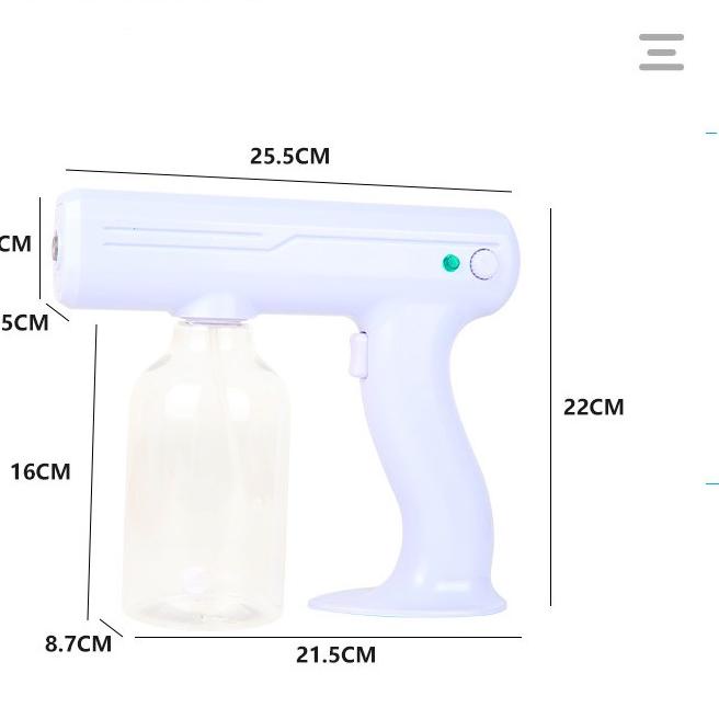 ☚ 300ml 800ml Fogging Machine Wireless Disinfection Blue Light Nano Spray Sprayer ℗