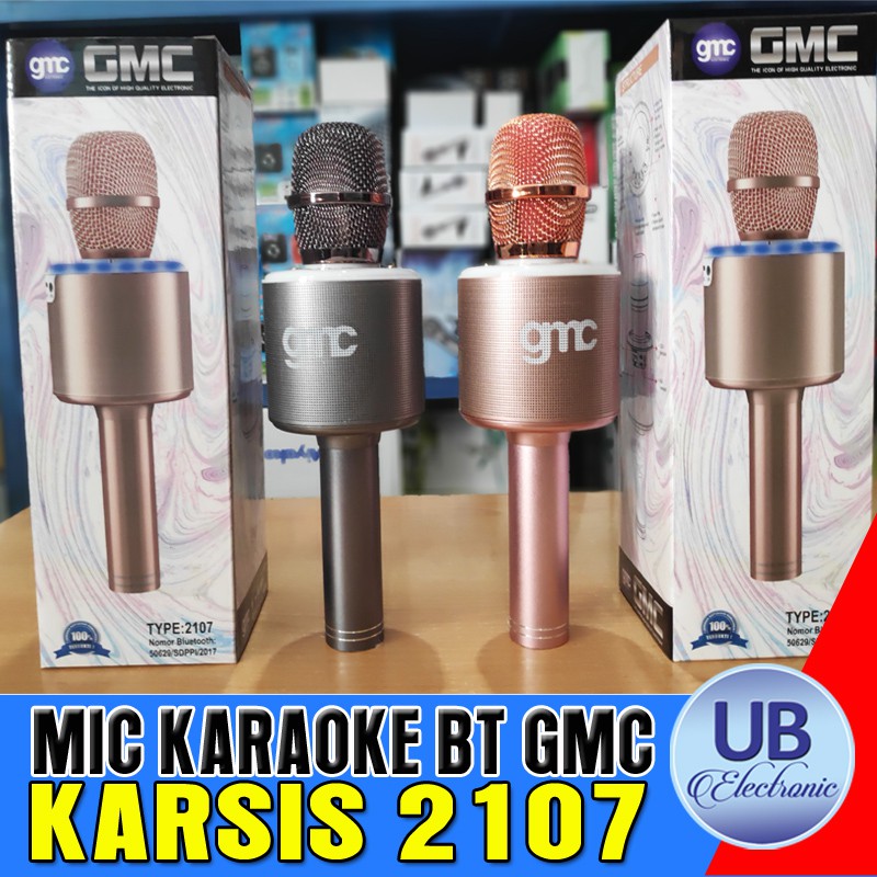 Mic Karaoke Wireless GMC KARSIS 2107 Microphone Bluetooth