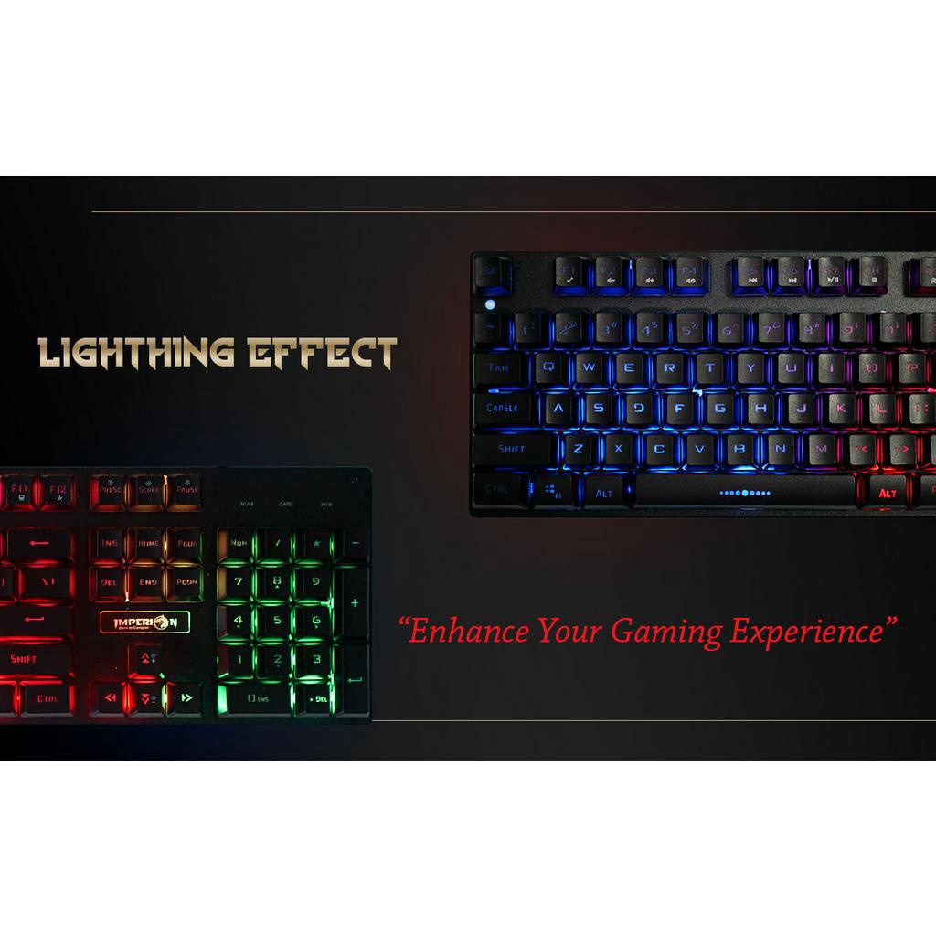 KEYBOARD IMPERION SLEDGEHAMMER 10 KG-S10B // RGB LED GAMING OFFICE MULTIMEDIA // LAPTOP PC KOMPUTER ANDROID