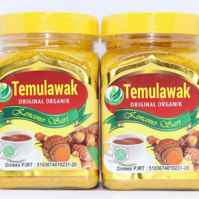 Temulawak bubuk Organik Kencono Sari Asli Original 100 gr dan 250 gr