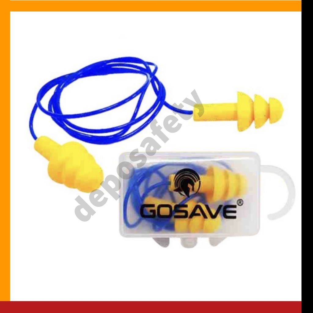 Earplug Ultrafit Corded Gosave Original - Pelindung Telinga Ear Plug