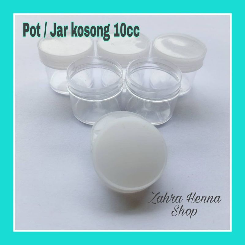 Pot / Jar Kosmetik Kosong  Bening 10cc Pot Urine Salep
