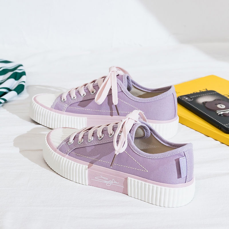 Brozzy Sepatu Sneakers Wanita Casual Kanvas Original Why Bear F26 F25 COD Gratis Ongkir Import  Senam cewek Terbaru Joging-6