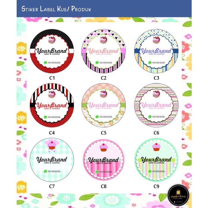

perekat-pengikat- sticker/ stiker label kue atau produk untuk usaha -pengikat-perekat.