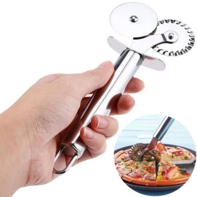 [Istana Baking] Pisau Pemotong Pizza Round Cutter Stainless