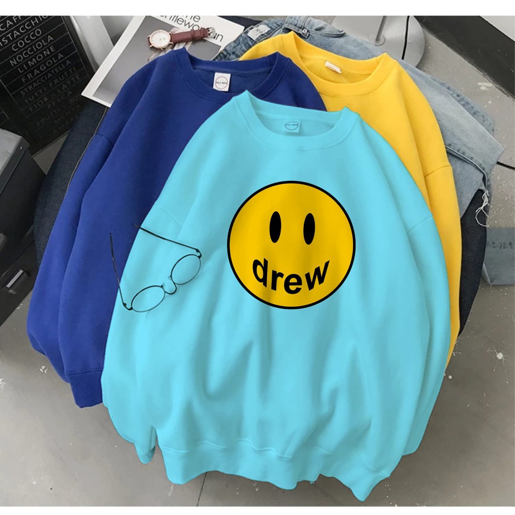 SWEATER UNISEX DREW TEBAL TERBARU,