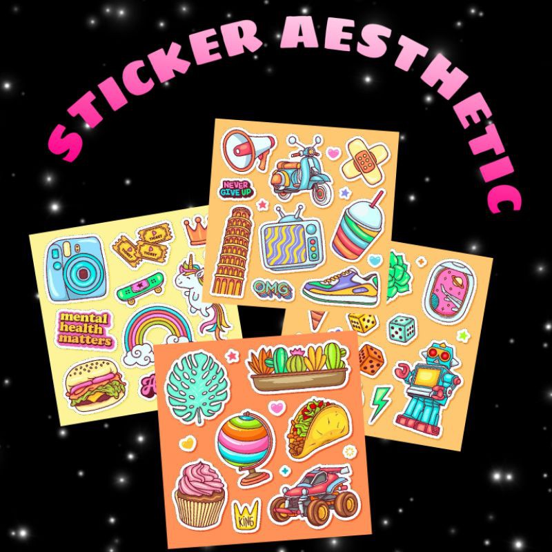 STICKER AESTHETIC / STICKER TUMBLR/ CASE