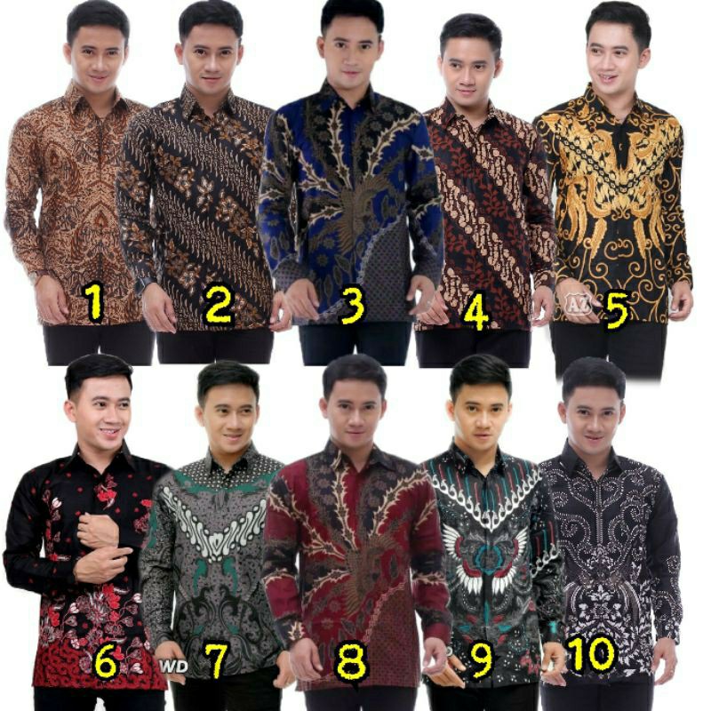 Grosir Grup Trolistore Kemeja Batik Pria Lengan Panjang Batik Pekalongan Promo49batik